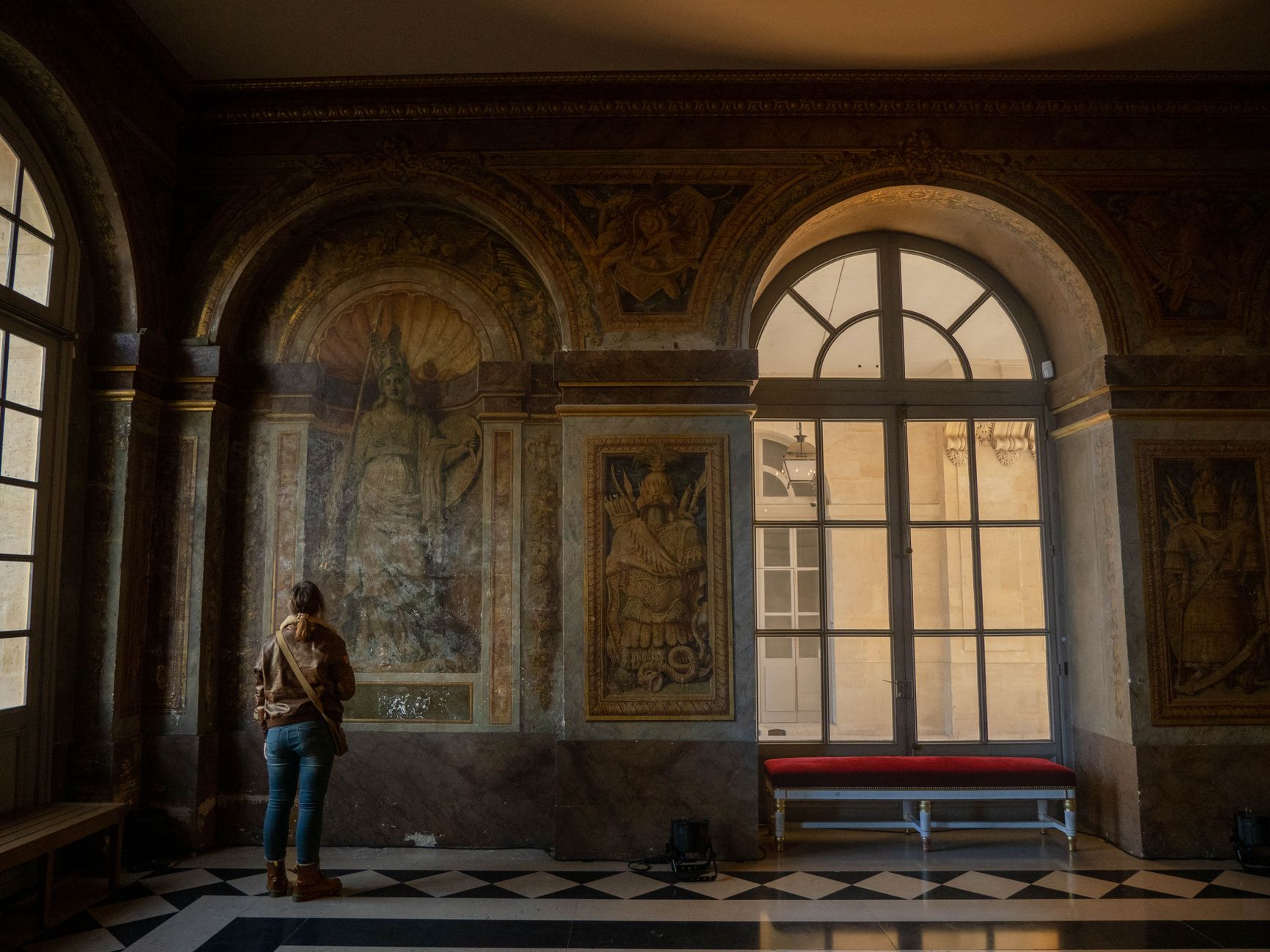 Galerie intérieure ornée du château de Versailles